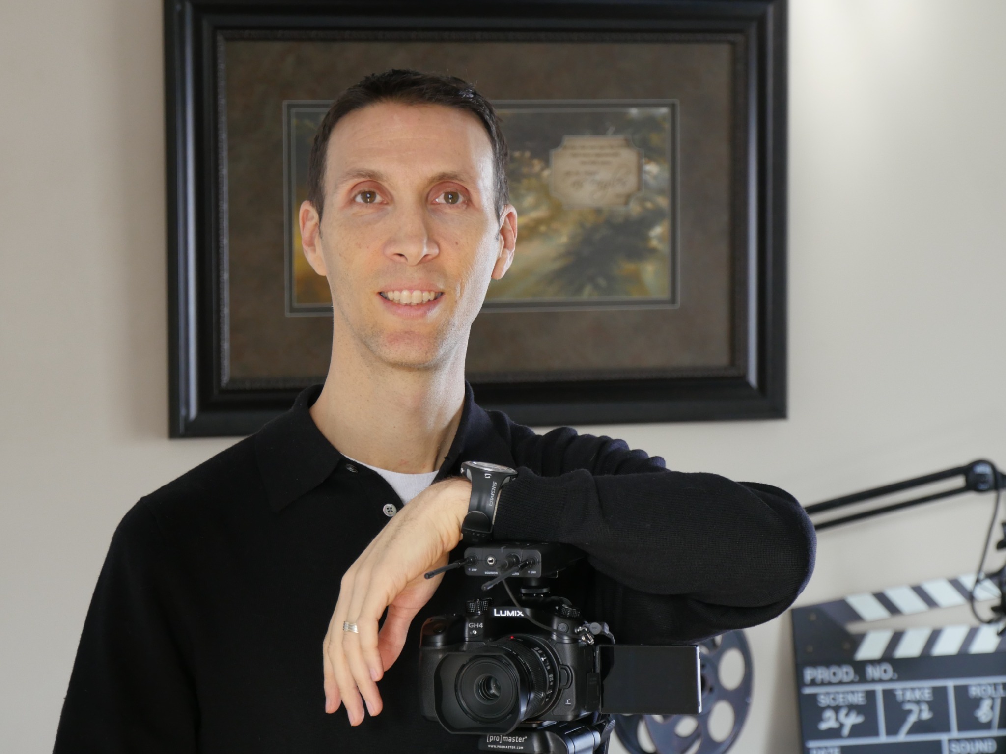 Brian Magnosi working in his studio